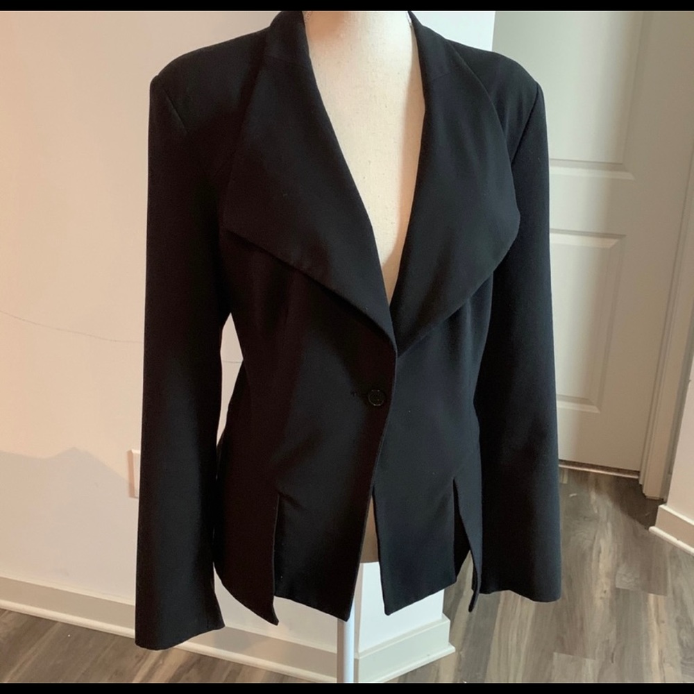 Venus Asymmetric Hem Long Sleeve Blazer (74)